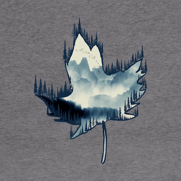 Mountains Maple (small and back) by Bongonation